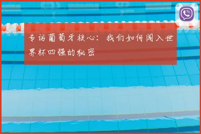 专访葡萄牙核心：我们如何闯入世界杯四强的秘密