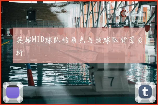 英超MID球队的角色与该球队背景分析